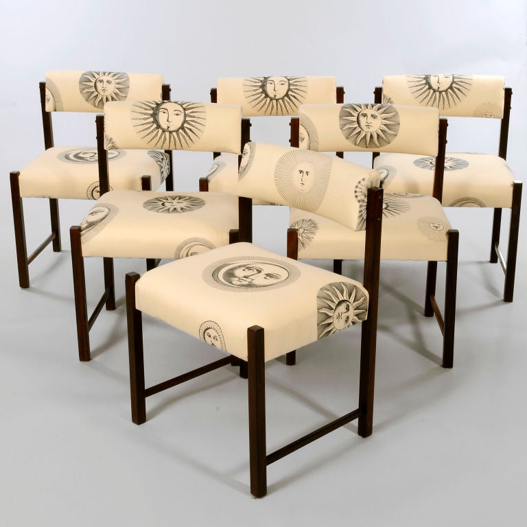 Wood Set of 8 `TIAO` Dining Chairs by Sergio Rodrigues, 1959, Brazil