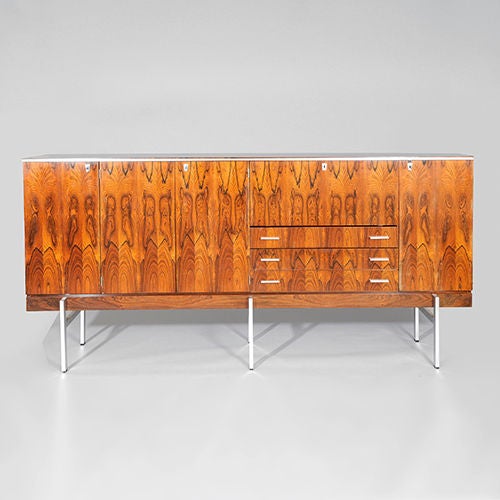 Mid-20th Century Rosewood Credenza by Herbert Hirche, W. Germany c1960s