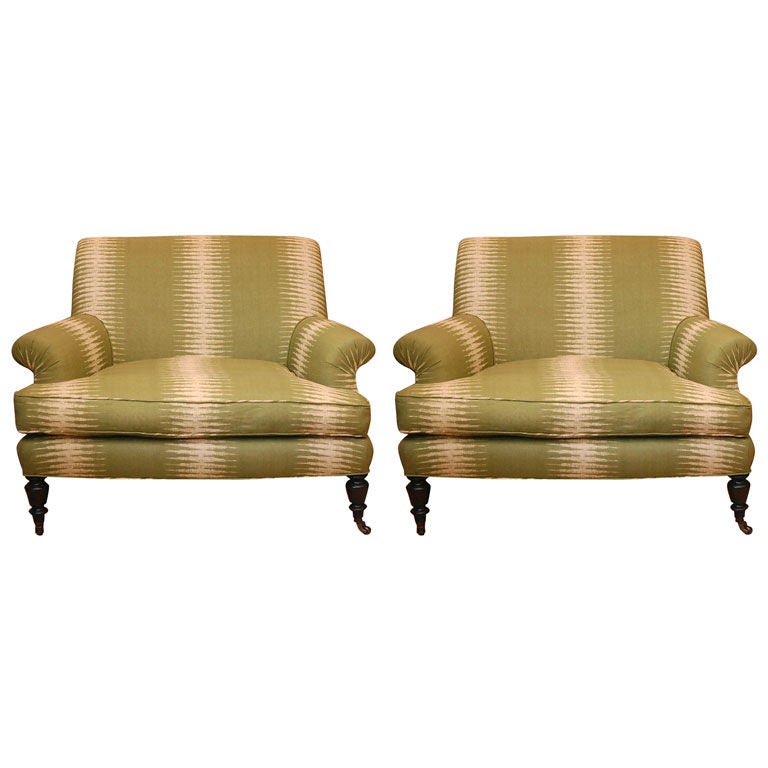 An eccentricly wide French armchair