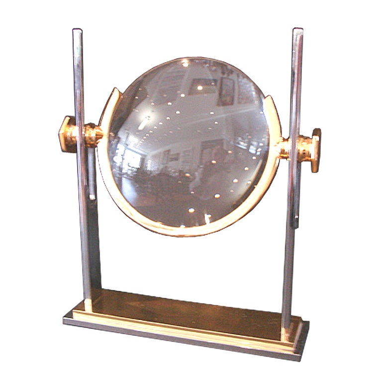Stunning Karl Springer Magnifying Glass on a Stand For Sale
