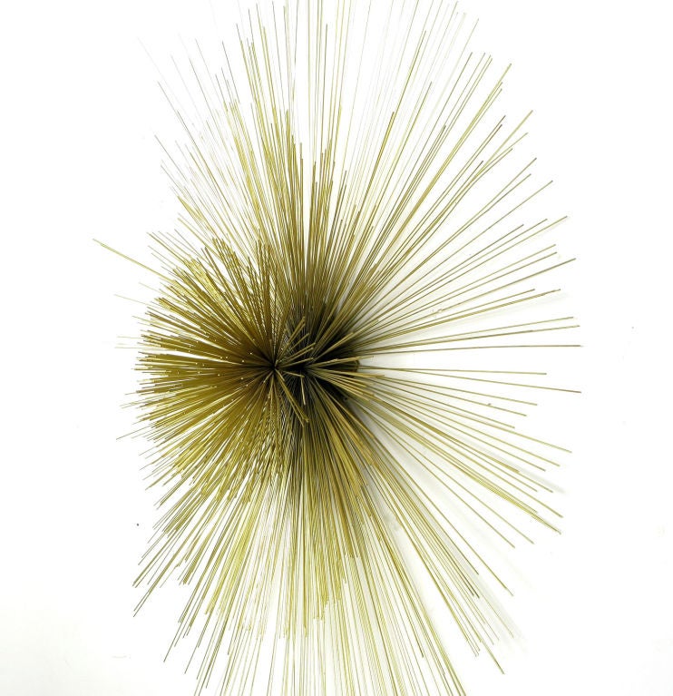 C.Jere Brass Abstract Three Dimensional Starburst Wall Sculpture 2