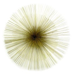 C.Jere Brass Abstract Three Dimensional Starburst Wall Sculpture