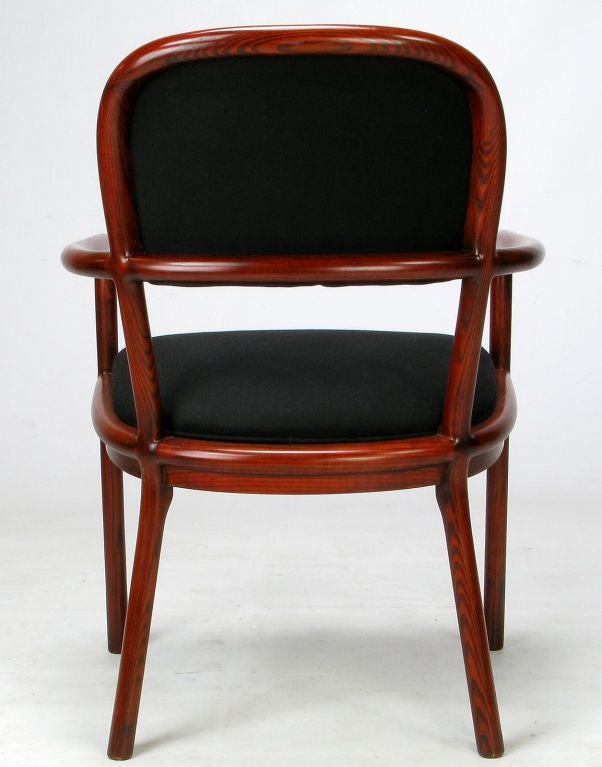 Rare Ward Bennett Set Of Four Bent Ash Wood Chairs 1