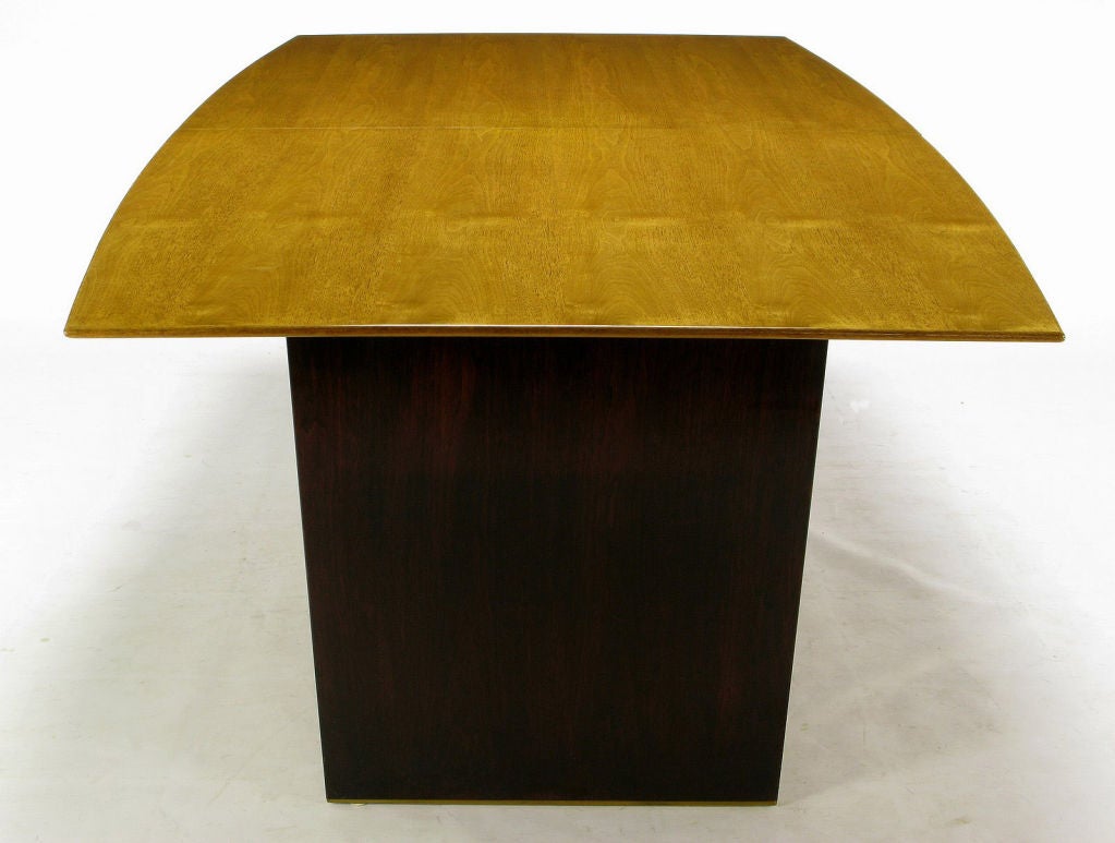 Mid-20th Century Tawi Wood Extension Dining Table By Edward Wormley For Dunbar