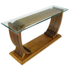 Studio Crafted Teakwood Shipwright Console Table