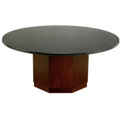 Fred Kemp Walnut Base & Slate Top Coffee Table