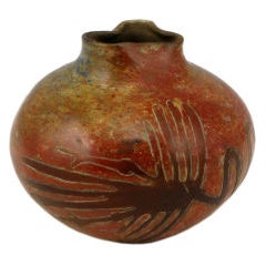 Peruvian Chulucanas Pottery Vase By Julio Flores 12