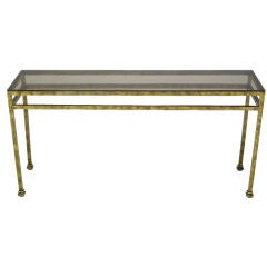 Hand Forged Gilt
Patinated Iron Console Table With Glass Top Hand Forged Gilt
Patinated Iron Console Table With Glass Top