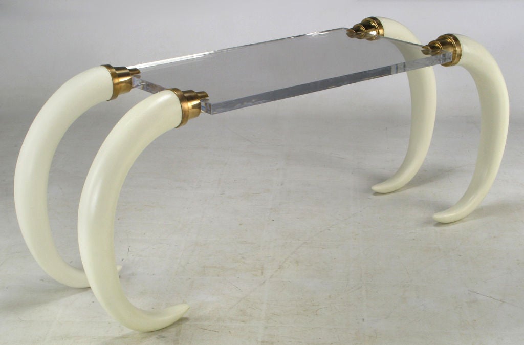 American Tusk Console Table Suzanne Dahl and Jerry Barich for the Versallies Collection