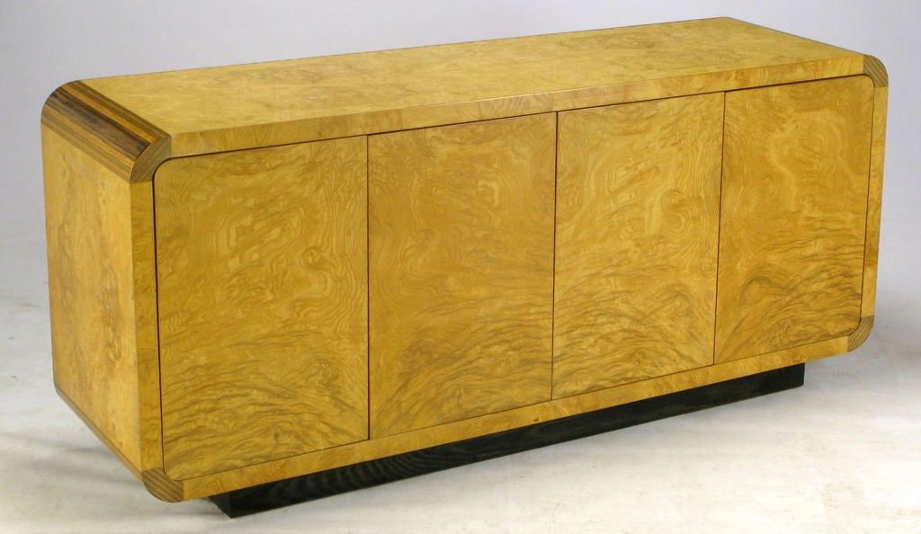 Olive Burl & Macassar Ebony Cabinet