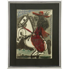 Picasso Print Of A Woman On Rearing Horse