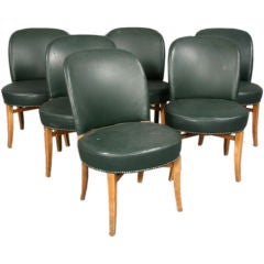 Set of 6 French 1940's Dining Chairs