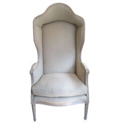 Louis XVI Style Hooded Chair