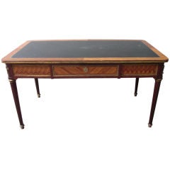 Spanish Louis XV1 Style leather top writing desk