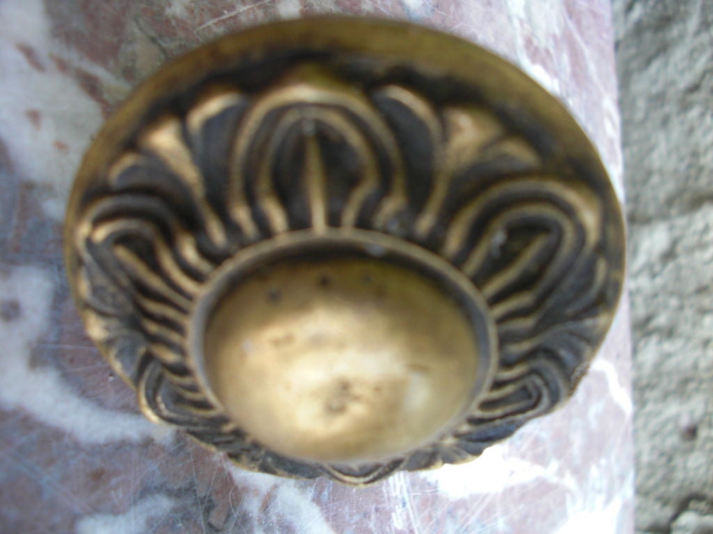 Antique bronze dolphin door knocker 2