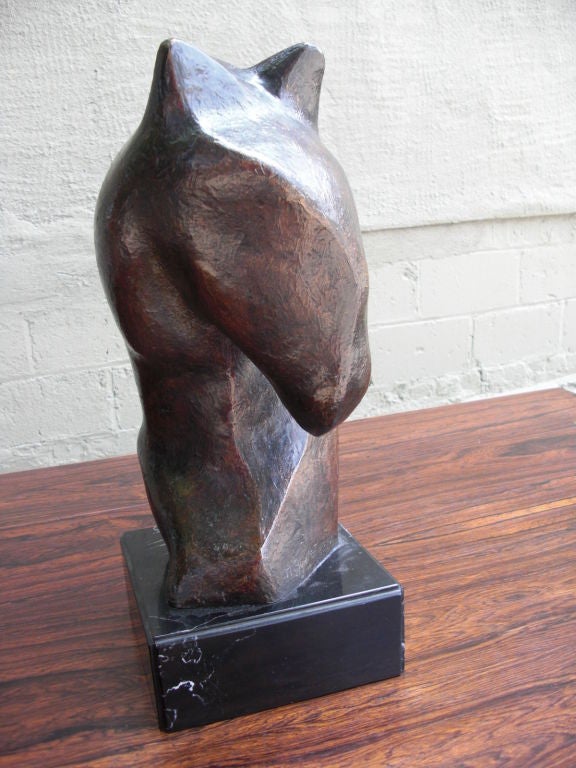 Mexican 50's abstract bronze horse head