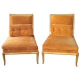 Pair of Slipper chairs by T.H Robsjohn Gibbings