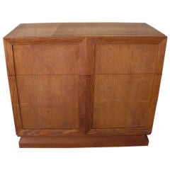 Vintage 1940's limed oak chest