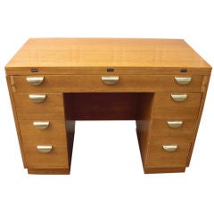 Retro 1950's knee-hole extendable desk