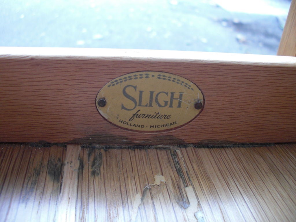 1950's knee-hole extendable desk 3