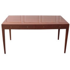 Vintage 1950's/1960's 4 drawer walnut desk