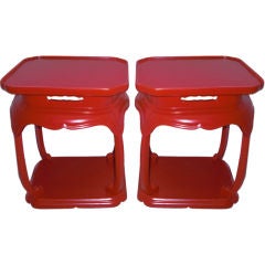 Pair of mid 20th cent. side tables made in Italy for WEJ  Sloane