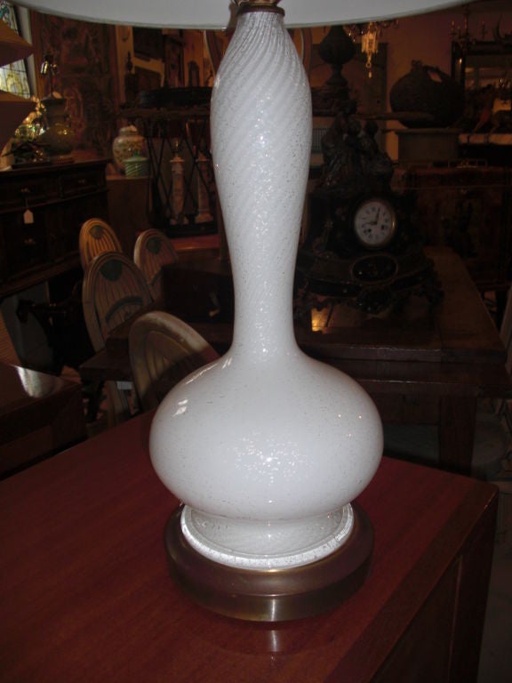 Pair of mid 20th century murano lamps