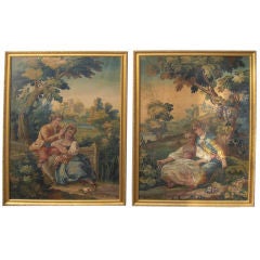 Pair of French tapestry cartoons