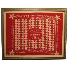 Campaign Bandanna. Harrison and Morton. 4
