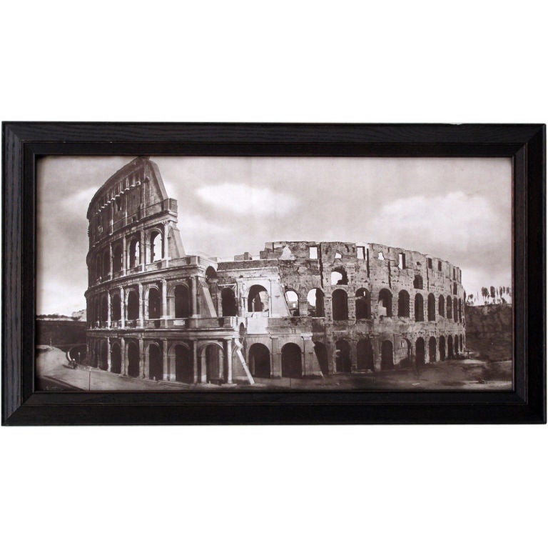 A Framed Heliogravure Roman Colosseum