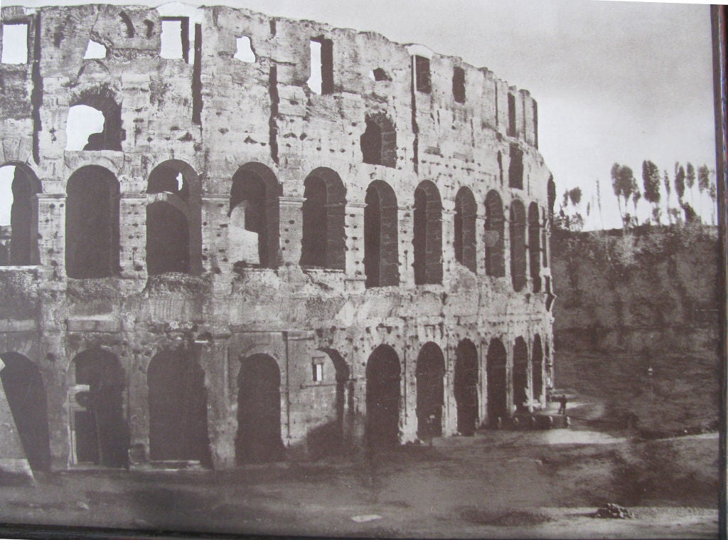 American A Framed Heliogravure Roman Colosseum