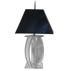 A Lucite Table Lamp