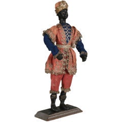 Antique Italian 18th Century Blackamoor Doll