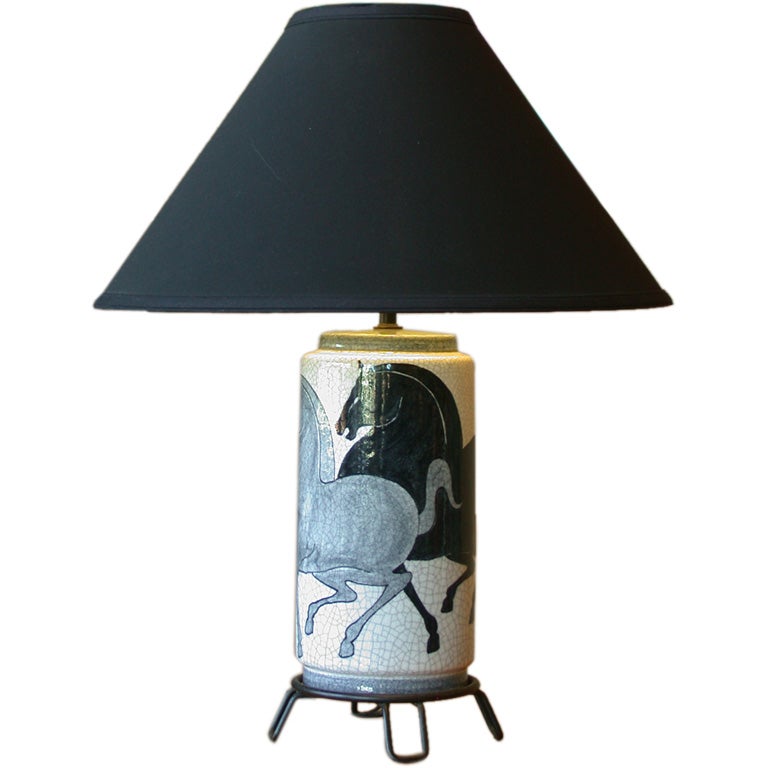 Italian Modernist Lamp by Ernestine D'Agostino