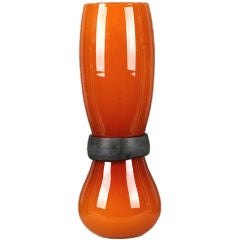 Large Italian Glass Vase  "Fasciati"  Simon Moore for Salviati