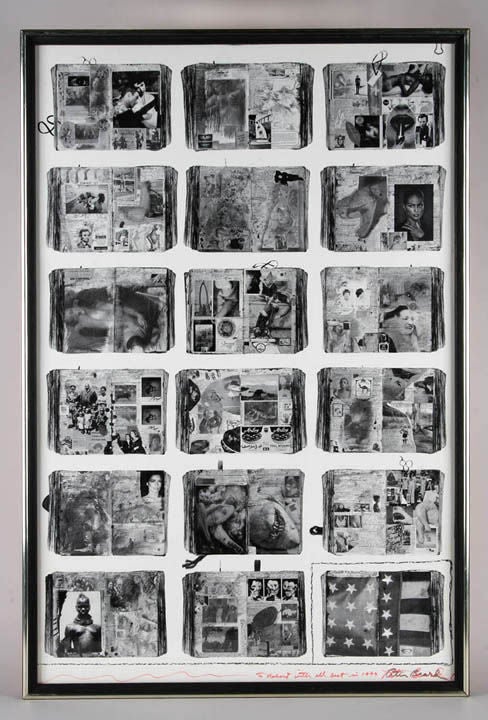 Very high quality hand pulled photogravures signed and titled in the plate.   
This diptych is also hand signed and dedicated by Beard in red marker.

