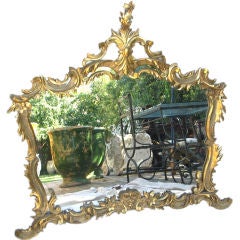 Stunning Italian Giltwood Mirror C. 1900's