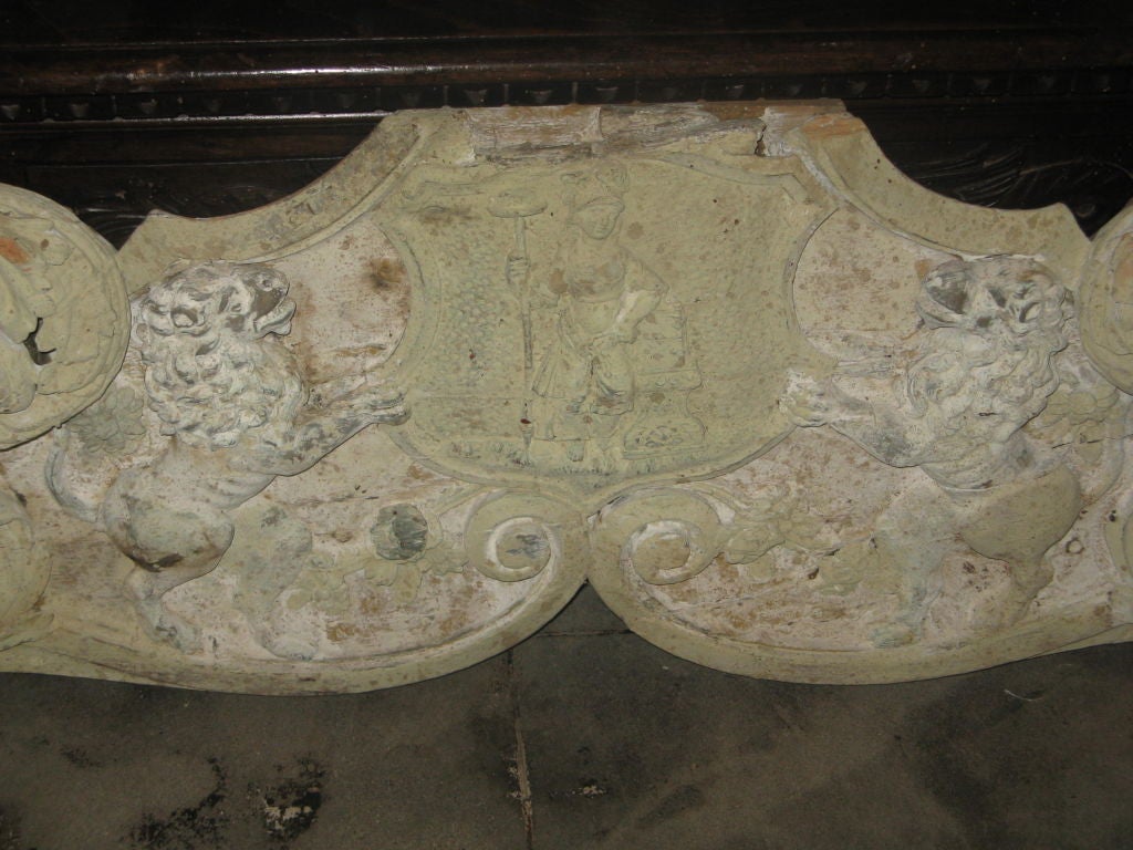 18th C. Carved Italian Painted Panel