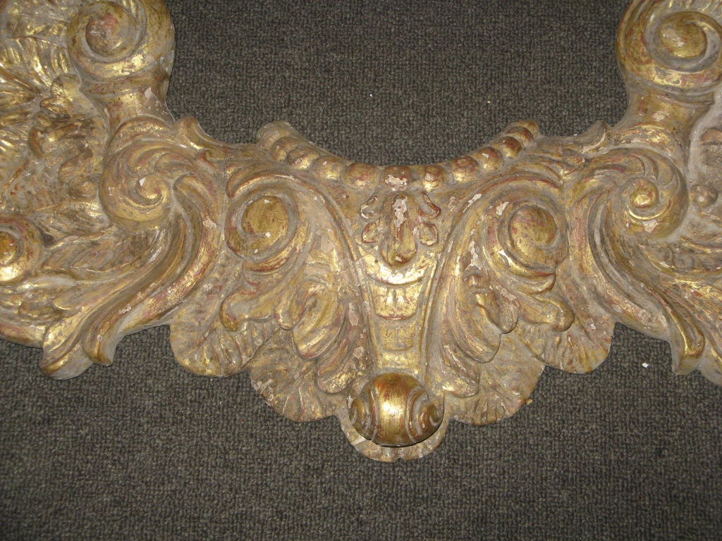 Pair of carved wood & gold gilt wings.