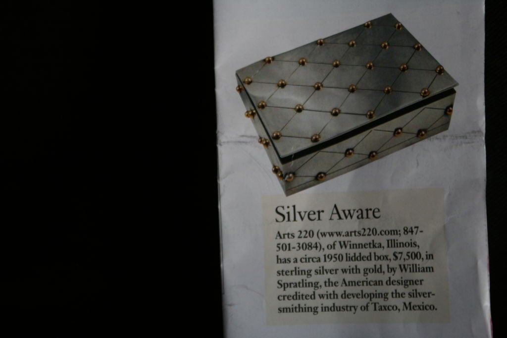 Spratling Silver & Gold Box 3