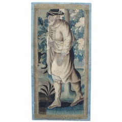 18th Century Flemish Figural Tapistry Fragment