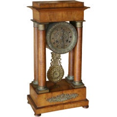 Fine French Empire Portico Clock