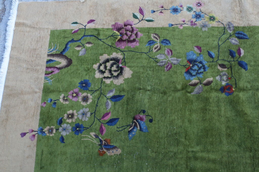 Amazing colors in this Chinese rug made by Nichols for the American market.