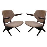 Pair of Dutch arm chairs