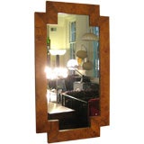 Italian Burled Olive Wood Framed Mirror