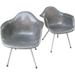 Pair of Charles Eames LAX chairs by Herman Miller