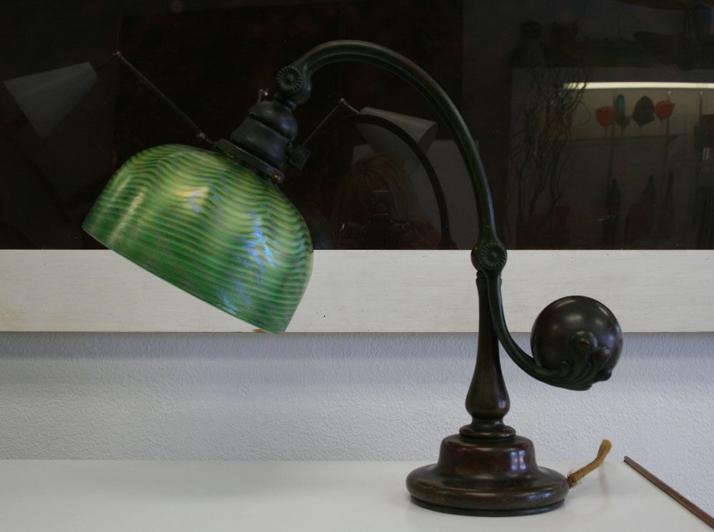20th Century Tiffany Studios Counterbalance Lamp