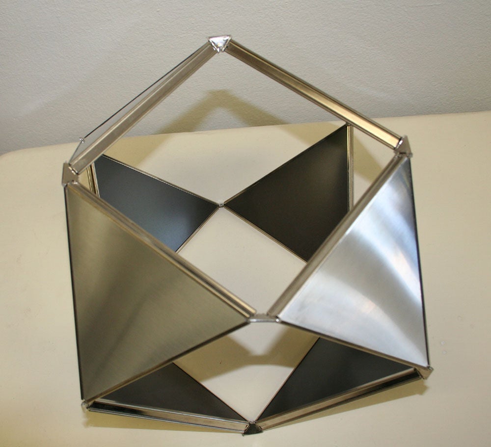 Buckminster Fuller Jitterbug Atom<br />
Aluminum Expaning Sculpture<br />
signed on bottom