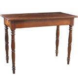 Country French Antique Walnut Game Table "Jeu de Puces"