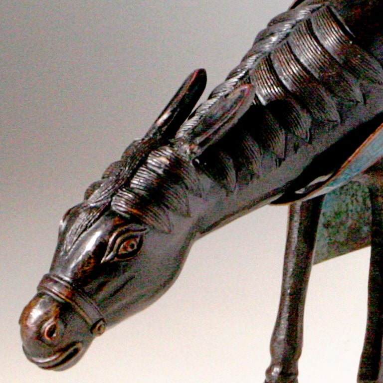 Chinese Cloisonne Horse & Rider